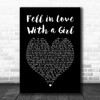 The White Stripes Fell in Love With a Girl Black Heart Song Lyric Music Art Print