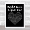 Olly Murs Right Place Right Time Black Heart Song Lyric Music Art Print