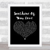 Eric Clapton Sunshine Of Your Love Black Heart Song Lyric Music Art Print