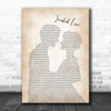 Soft Cell Tainted Love Song Lyric Man Lady Bride Groom Wedding Music Wall Art Print