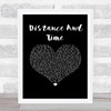 Alicia Keys Distance And Time Black Heart Song Lyric Music Art Print