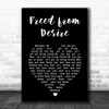 GALA Freed from Desire Black Heart Song Lyric Music Art Print