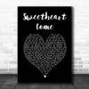 Nick Cave & The Bad Seeds Sweetheart Come Black Heart Song Lyric Music Art Print