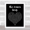 Led Zeppelin The Lemon Song Black Heart Song Lyric Music Art Print