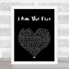 Halestorm I Am The Fire Black Heart Song Lyric Music Art Print