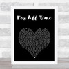 Michael Jackson For All Time Black Heart Song Lyric Music Art Print