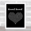 Sugababes Round Round Black Heart Song Lyric Music Art Print