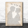 The Style Council You're The Best Thing Man Lady Bride Groom Song Lyric Music Wall Art Print