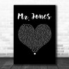 Counting Crows Mr. Jones Black Heart Song Lyric Music Art Print