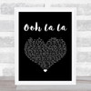 Rod Stewart Ooh La La Black Heart Song Lyric Music Art Print