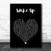 Coheed and Cambria Wake Up Black Heart Song Lyric Music Art Print