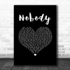 Dylan Scott Nobody Black Heart Song Lyric Music Art Print