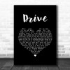 The Cars Drive Black Heart Song Lyric Music Art Print