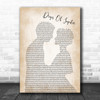 Train Drops Of Jupiter Man Lady Bride Groom Wedding Song Lyric Music Wall Art Print