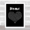 Imelda May Home Black Heart Song Lyric Music Art Print