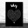 Anthony Newley Why Black Heart Song Lyric Music Art Print