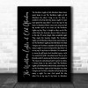 The Alexander Brothers The Northern Lights of Old Aberdeen Black Script Song Lyric Music Art Print