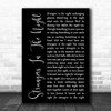 Frank Sinatra Strangers In The Night Black Script Song Lyric Music Art Print