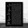 Steelheart I'll Never Let You Go Black Script Song Lyric Music Art Print