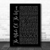 The Waterboys The Whole Of The Moon Black Script Song Lyric Music Art Print