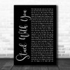 Huey Lewis And The News Stuck With You Black Script Song Lyric Music Art Print