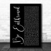 Bethel Music Be Enthroned Black Script Song Lyric Music Art Print