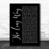 Brett Eldredge The Long Way Black Script Song Lyric Music Art Print