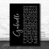 Roy Davis Jr. Gabrielle Black Script Song Lyric Music Art Print