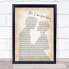 Pixies Here Comes Your Man Man Lady Bride Groom Wedding Song Lyric Music Wall Art Print