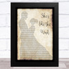 Patrick Swayze She's like the Wind Man Lady Dancing Song Lyric Music Art Print