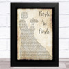 Depeche Mode People Are People Man Lady Dancing Song Lyric Music Art Print