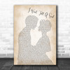 Charlie Puth I Won't Tell A Soul Man Lady Bride Groom Wedding Song Lyric Music Wall Art Print