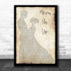 Primal Scream Movin' On Up Man Lady Dancing Song Lyric Music Art Print