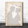Sarah Brightman Time To Say Goodbye Man Lady Bride Groom Song Lyric Music Wall Art Print