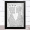 Matt Stell Prayed For You Two Men Gay Couple Wedding Grey Song Lyric Music Art Print