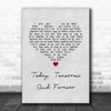 Elvis Presley Today, Tomorrow And Forever Grey Heart Song Lyric Music Art Print