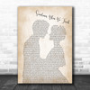 Dan Hill Sometimes When We Touch Man Lady Bride Groom Wedding Song Lyric Music Wall Art Print