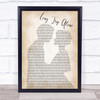 Dierks Bentley Long Trip Alone Man Lady Bride Groom Wedding Song Lyric Music Wall Art Print