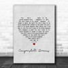 Grandaddy Campershell Dreams Grey Heart Song Lyric Music Art Print