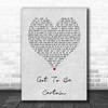 Kylie Minogue Got To Be Certain Grey Heart Song Lyric Music Art Print