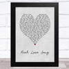 Nothing But Thieves Real Love Song Grey Heart Song Lyric Music Art Print