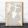 MUNA I Know A Place Man Lady Bride Groom Wedding Song Lyric Music Wall Art Print