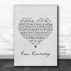 Slade Run Runaway Grey Heart Song Lyric Music Art Print