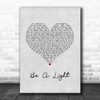 Thomas Rhett Be A Light Grey Heart Song Lyric Music Art Print