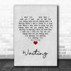 Alice Boman Waiting Grey Heart Song Lyric Music Art Print