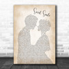 Semisonic Secret Smile Man Lady Bride Groom Wedding Song Lyric Music Wall Art Print