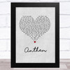 N joi Anthem Grey Heart Song Lyric Music Art Print