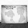 Elton John Don't Let The Sun Go Down On Me Man Lady Couple Grey Song Lyric Music Art Print