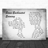 South Pacific Some Enchanted Evening Man Lady Couple Grey Song Lyric Music Art Print