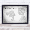 Godsmack Under Your Scars Man Lady Couple Grey Song Lyric Music Art Print